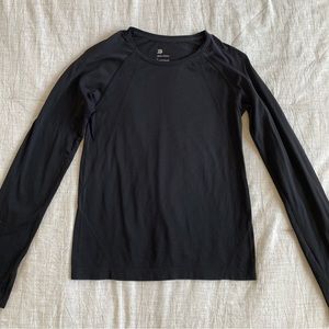 All in Motion Seamless Black Long Sleeve Shirt Small